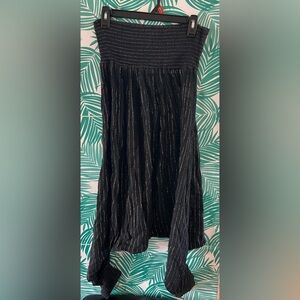 ASOS cotton metallic harem pants black with gold detail made in Greece sz 14